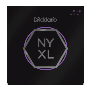 D'Addario NYXL1149 Nickel Wound Electric Guitar Strings, Medium, 11-49